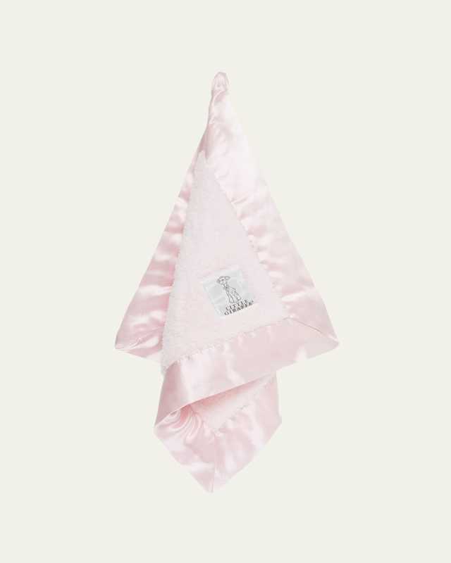 Chenille Solid Plush Baby Blanket w/ Satin Border